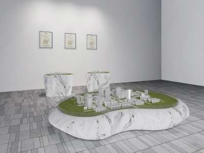 现代沙盘3D模型下载